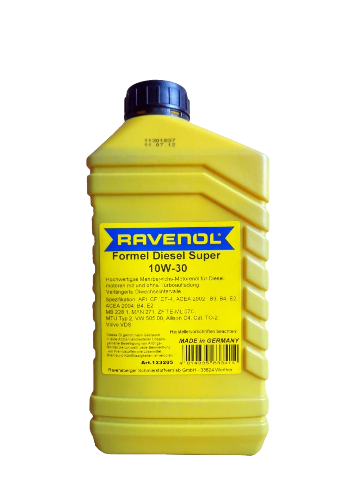 Моторное масло Ravenol Formel Diesel Super SAE 10W-30, 1л (RAVENOL: 1123205-001-01-999)